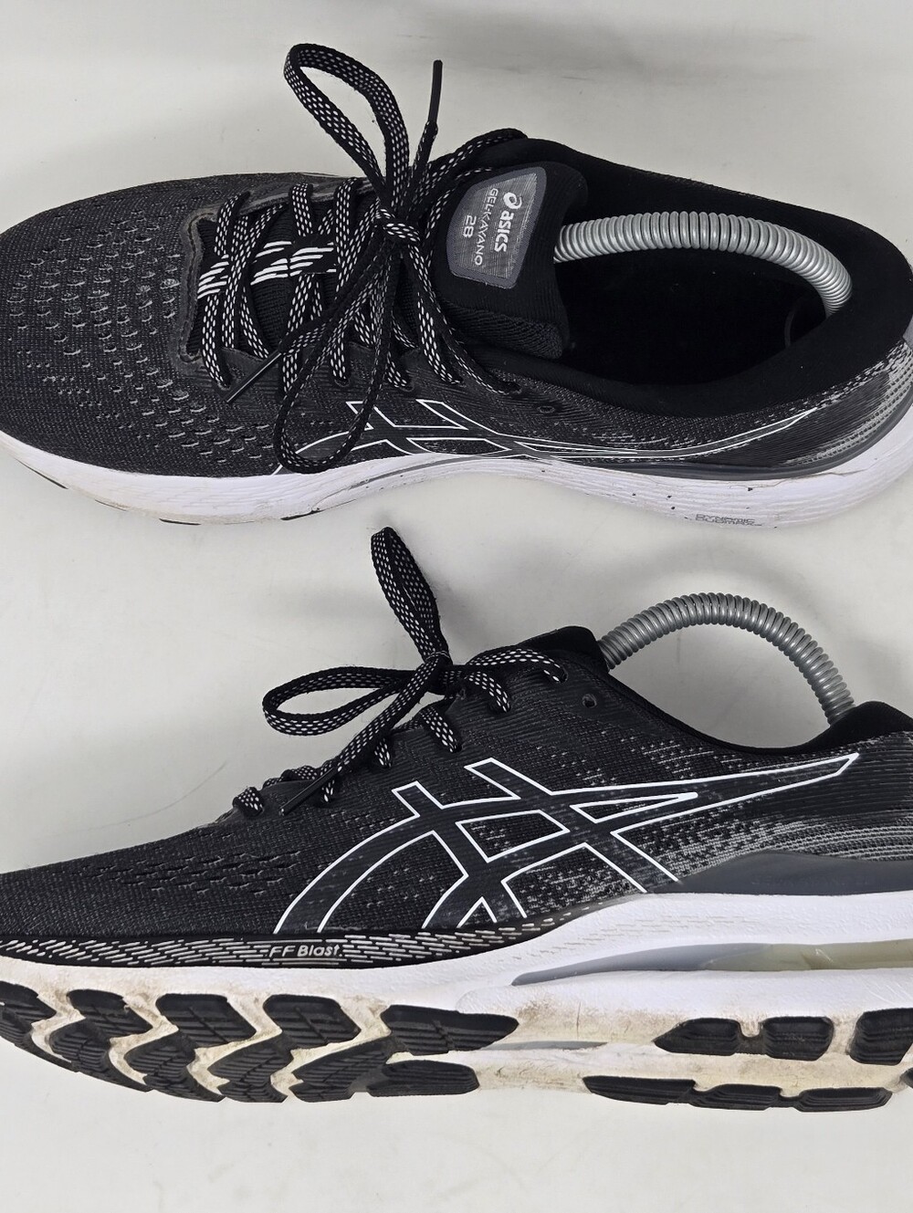 Asics Womens Gel Kayano 28 Black Running Shoes Sneakers Size 9 1012B047 #1